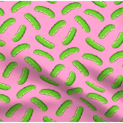 Pink Pickles fabric swatch